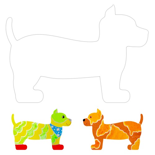 KA미술재료 모양종이 초대형- 강아지(DOG)